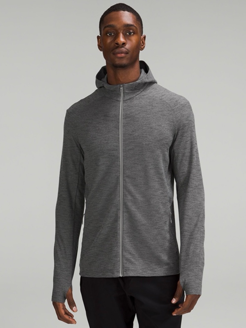 Lululemon/ Surge Warm/ Men’s Full Zip Hoodie/ Gull Gray Steam & Vapor/ Size XL